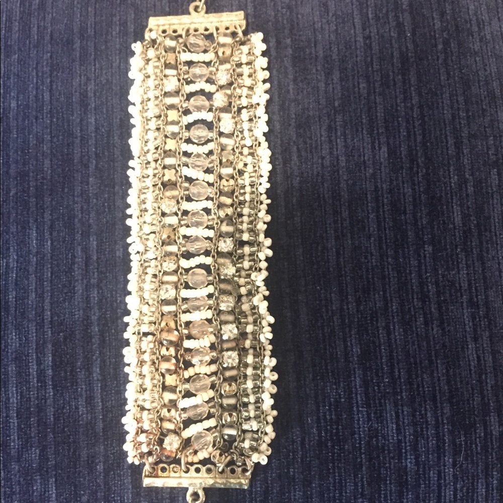 Beaded Banana Republic clasp bracelet
